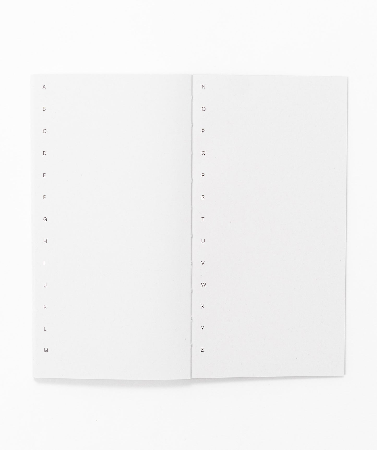 A-Z index book Cream