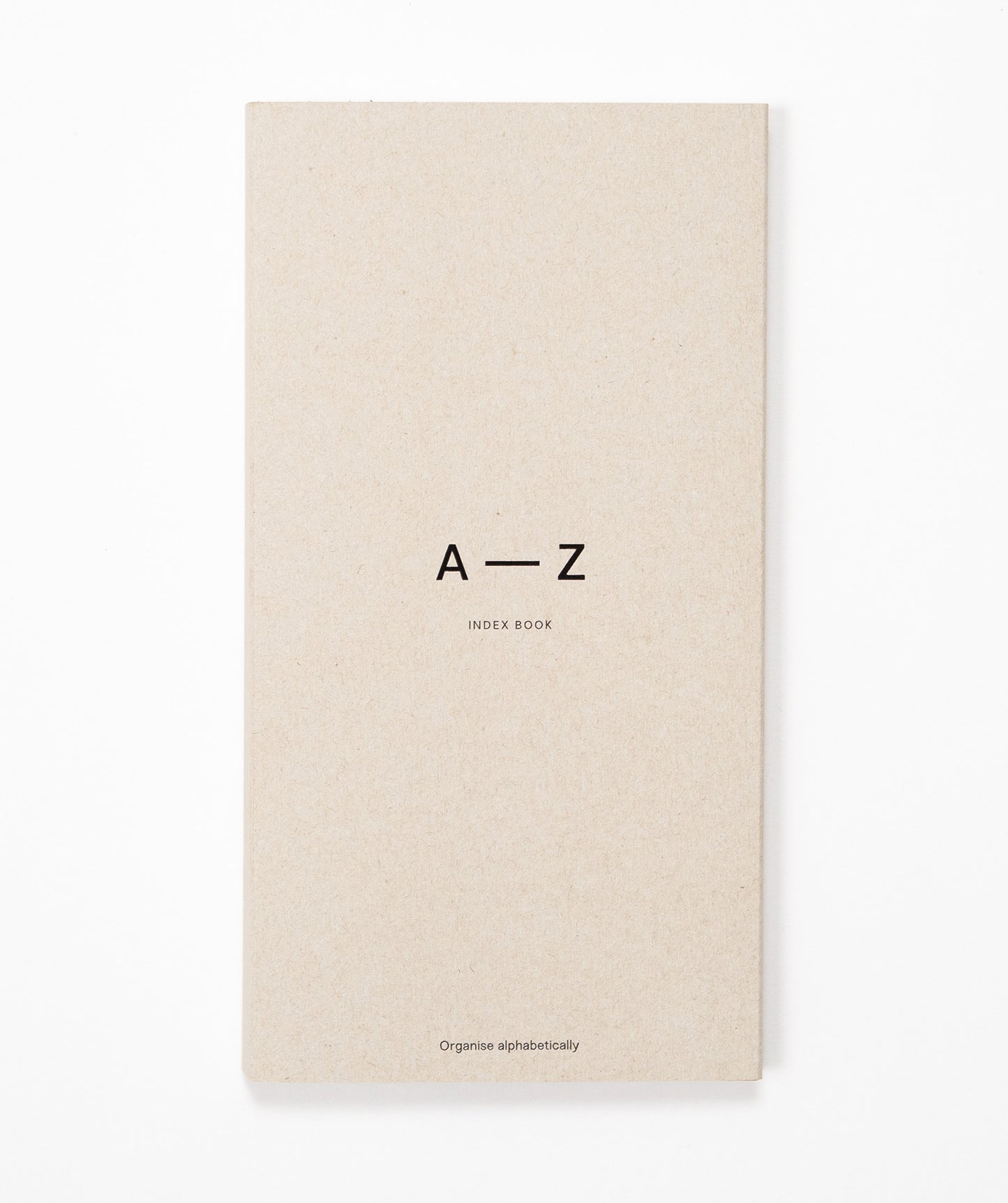 A-Z index book Cream