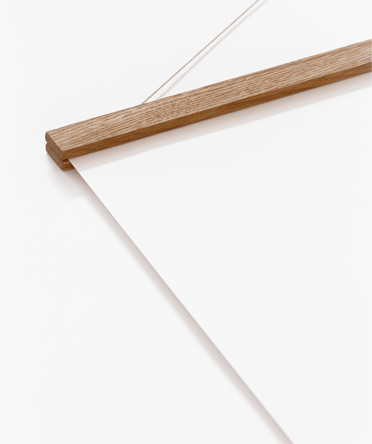 Handmade Oak Poster Hanger