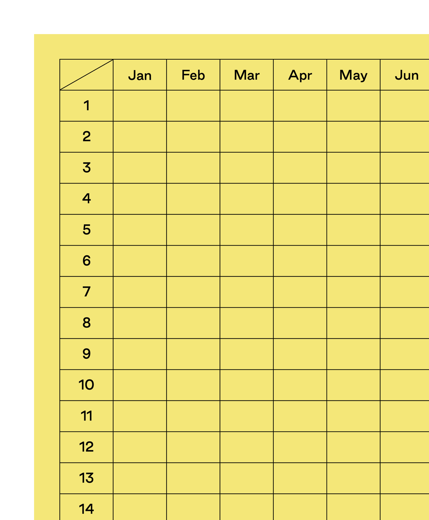 Forever Birthday Calendar Large Poster